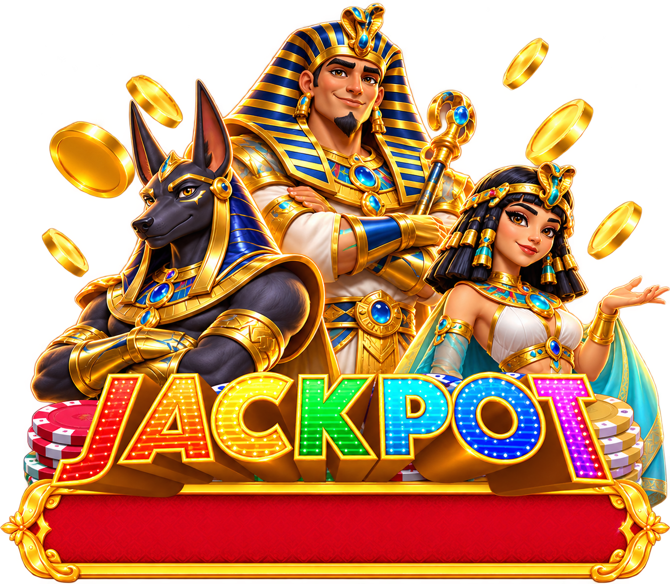 JILIAAA jackpot characters and gold coins